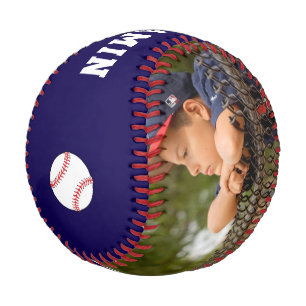 Custom Baseball with Name Number Photo Kids