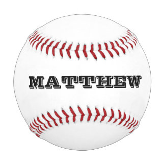 Custom baseball with personalizable name or slogan
