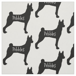 Custom Basenji Dog Breed Fabric