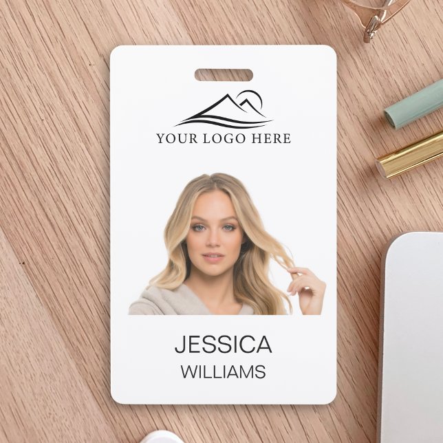 Custom Basic Corporate Employee Photo ID Card Badge (Creator Uploaded)