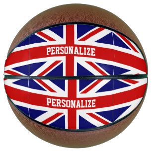 Custom basketball British Union Jack flag