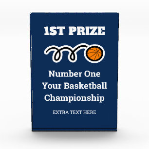 Custom basketball championship trophy prize acrylic award