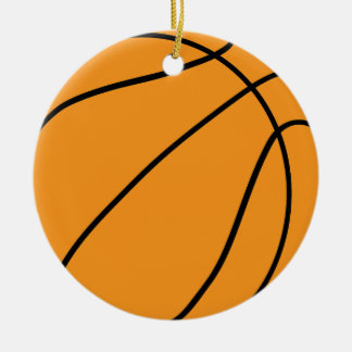 Custom Basketball Lover Gift for Sports Team Ceramic Ornament