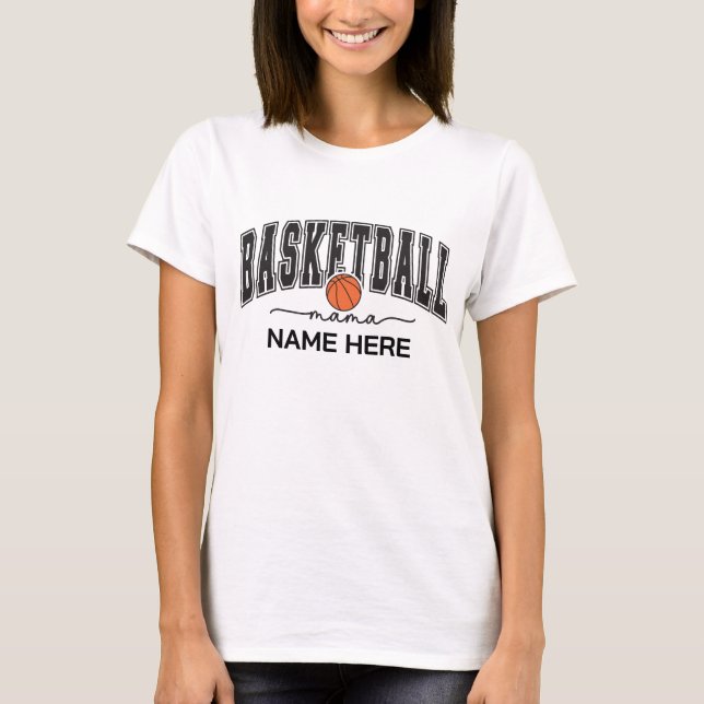 Custom Basketball Mum  T-Shirt (Front)