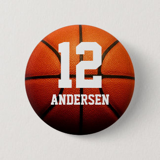 Custom Basketball Numbers 6 Cm Round Badge