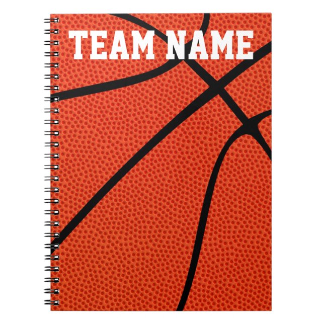 Custom Basketball Player, Coach or Team Notebooks (Front)
