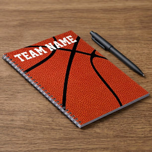 Custom Basketball Player, Coach or Team Notebooks