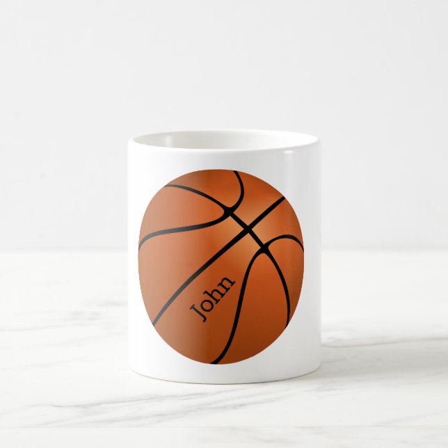Custom Basketball Player Name Coffee Mug (Center)