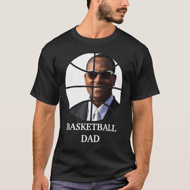 Custom basketball player photo template T-Shirt (Front)