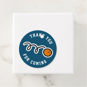 Custom basketball sports Birthday thank you gift Favour Tags