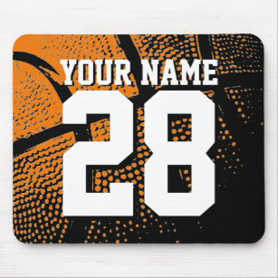 Custom basketball sports jersey number and name mouse pad