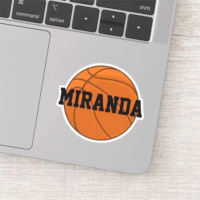 Custom Basketball Sticker (Detail)