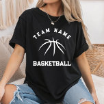 Custom Basketball Team Name Basketball Mum Player T-Shirt<br><div class="desc">Custom Basketball Team Name Basketball Mum Player T-Shirt</div>