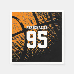 Custom basketball theme Birthday party napkins