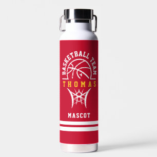 Custom Basketball Water Bottle with Player Name