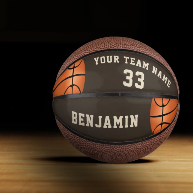 Custom Basketball with Name, Team and Number (Creator Uploaded)