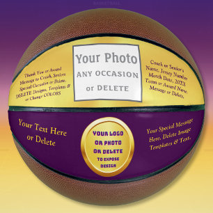 Custom Basketballs with LOGO, PHOTO or Delete,