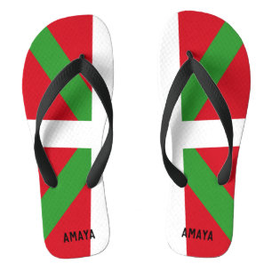 Custom, Basque Country national flag, ikurriña: Thongs