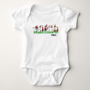 Custom, Basque Country traditional festival logo: Baby Bodysuit