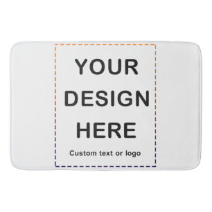 Custom Bath Mats & Rugs for Men Women, Personalise