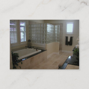 Custom Bathroom Business Card