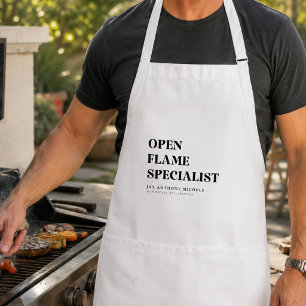 Custom BBQ Funny Grilling Gift for Dad, Husband Standard Apron
