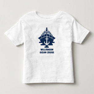 Custom Beach Cruise Nautical Anchor Trip Toddler T-Shirt