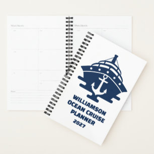 Custom Beach Cruise Nautical Trip 2027 Planner