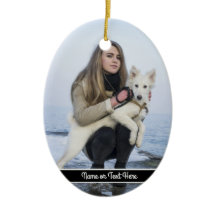 Custom Beach Dog and Girl  Photo template