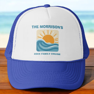 Custom Beach Family Reunion Ocean Cruise  Trucker Hat