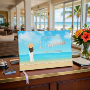 Custom Beach House Guest Book