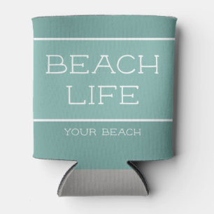 Custom Beach Life Sea Salt Waves Can Cooler