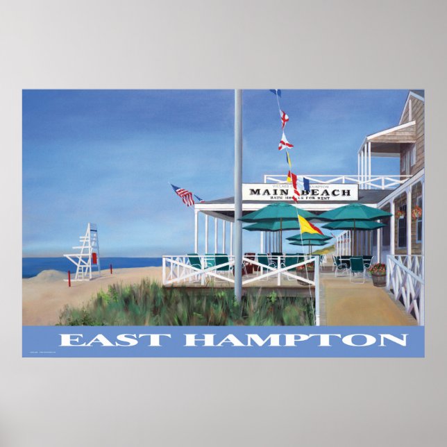 Custom Beach Pavilion Art Print (Front)