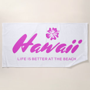Custom beach towel - Life is better at the beach