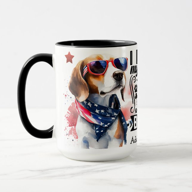 Custom Beagle Mug (Left)