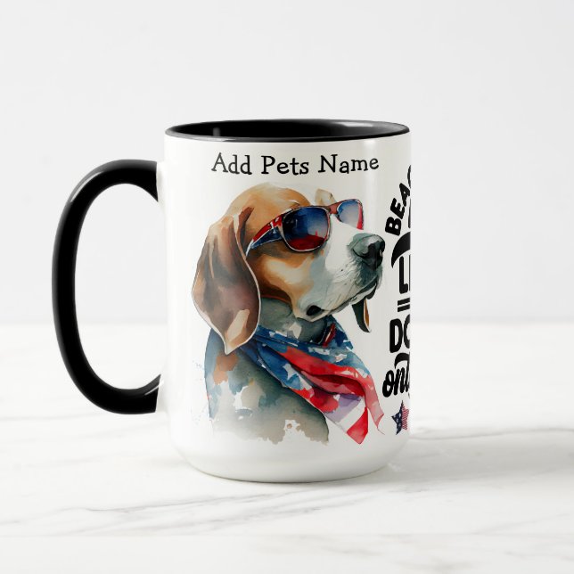Custom Beagle Mum Mug (Left)