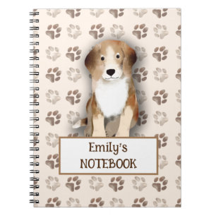 Custom Beagle Notebook Cute Dog Gift for Kids