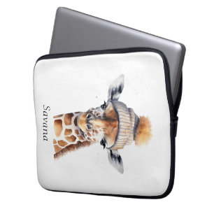 Custom Beanie Bunch Giraffe Winter Hat Sleeve