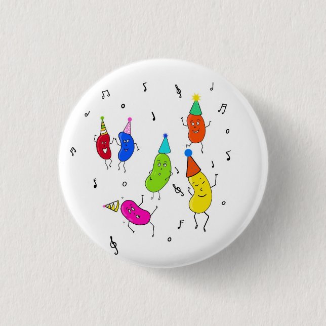 Custom Beans. cute beans 3 Cm Round Badge (Front)
