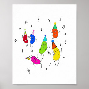 Custom Beans. cute beans Poster