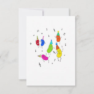 Custom Beans. cute beans Thank You Card