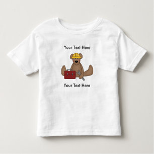 Custom Bear Construction T-shirt