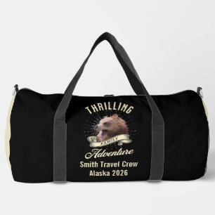 Custom Bear Family Travel Crew Adventure Duffle Bag