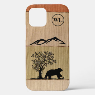 Custom Bear Silhouette Apple iPhone 12 Tough Case