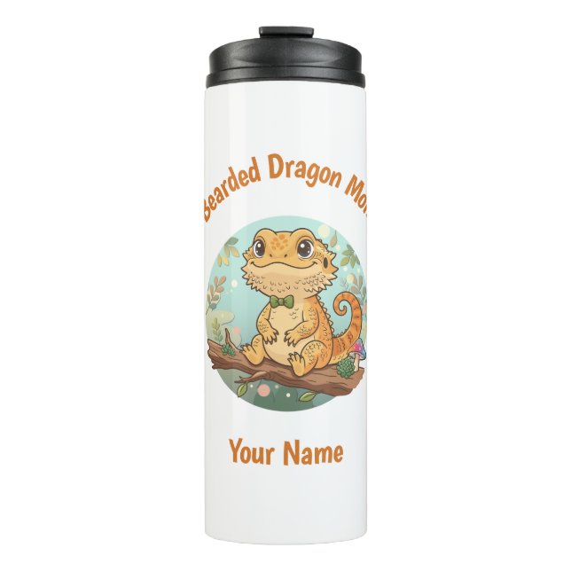 Custom Bearded Dragon Mum Thermal Tumbler (Front)
