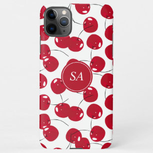 Custom Beautiful Fresh Red Cherry Pattern iPhone 11Pro Max Case