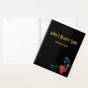 Custom Beauty Shop Appointment Book   Planner