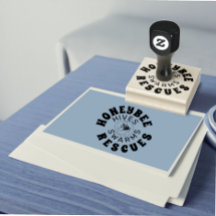 Custom BEE  2 logo image rubber stamp