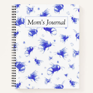 Custom Bee Journal Gift for Travel and Notes