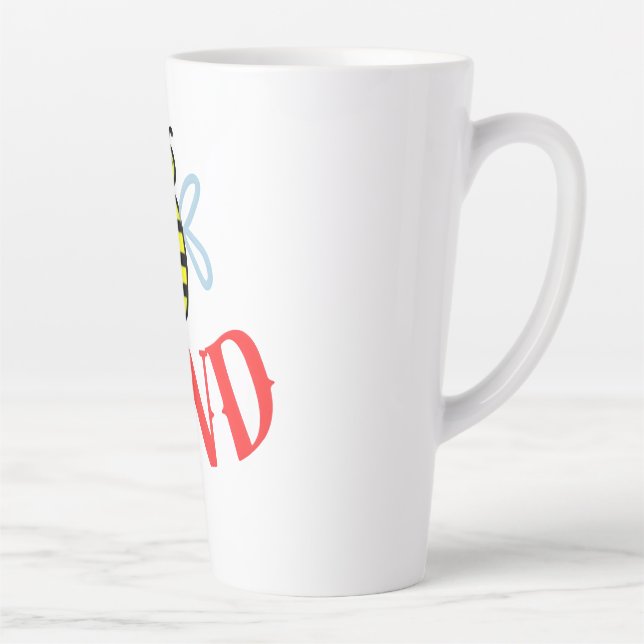 Custom Bee Kind Personalised Gift  Latte Mug (Right)